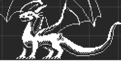 Dragon pixel art