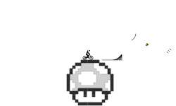 pixel art super mario mushroom