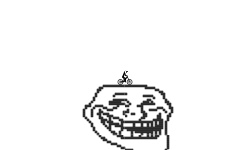 Pixel Art: Troll Face