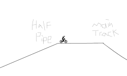 Dirt Jumper with Half Pipe