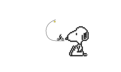Snoopy Pixel Art (Zoom Out)
