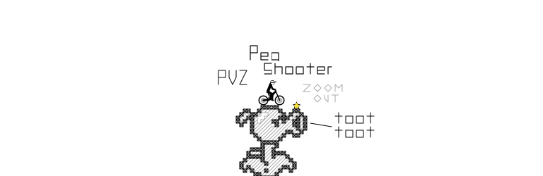 Pea Shooter Pixel Art By Pixelcowyt Free Rider Hd Track