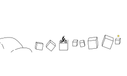 Mountains and squares