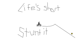 Life is short stunt it