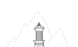 I draw a nerd Chinese tower
