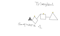 2 sqaures 1 triangle
