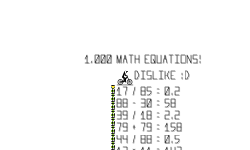 1,000 Math Equations (desc)