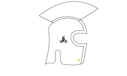 Gold Spartan Helmet