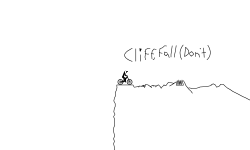 cliff fall and 1000 star