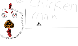 Escape the evil chicken man!