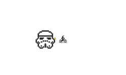 Pixel art stormtrooper!