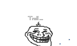 Troll Face Pixel Art: Auto