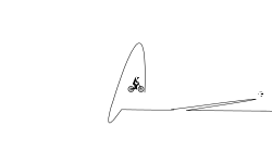 A track with mountain bikes