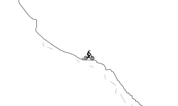 steep mountain downhill