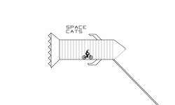 Space cats space station
