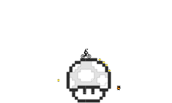 Pixel Mario Mushroom